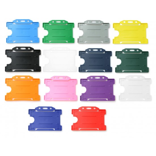 DualSided Open Faced ID Card Holder Landscape